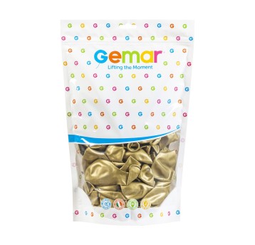BALONY GEMAR 13" METALIK ZŁOTE DORATO 50SZT.7409