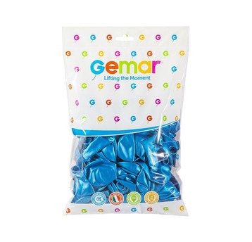 BALONY GM90 METAL 10" NIEBIESKIE 36/ 100 szt