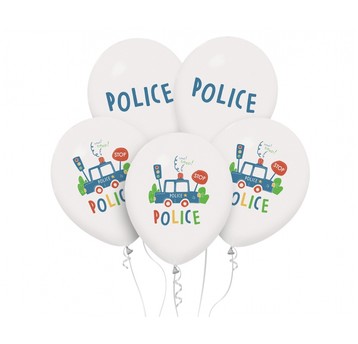 BALONY POLICJA 12" 5SZT