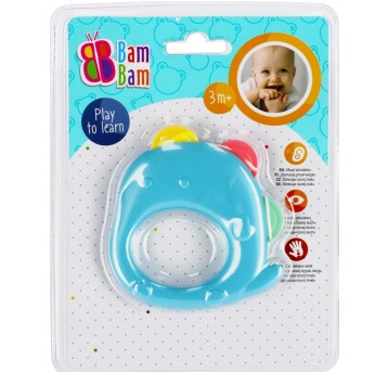 BAM BAM GRZECHOTKA SŁONIK PASTEL 1554