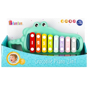 BAM BAM PIANINKO KROKODYLEK 2W1 6462