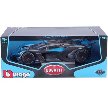 BB 18-11047BU 1:18 BUGATTI BOLIDE METALLIC BLACK/B