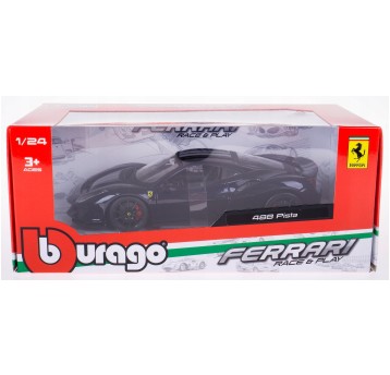 BB 18-26026 1:24 FERRARI 488 PISTA BLUE WITH SILV