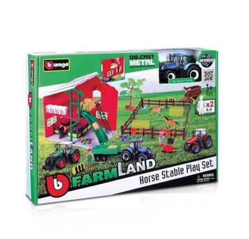 BB 18-31682 HORSE STABLE PLAYSET W/ 10CM NH T7.315