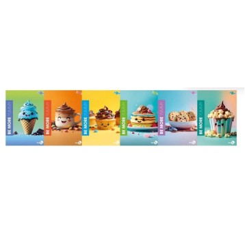 BE MORE ZESZYT A4/72K YUMMY KRATKA 100G 8680 A'10