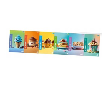 BE MORE ZESZYT A4/72K YUMMY LINIA 100G 8642