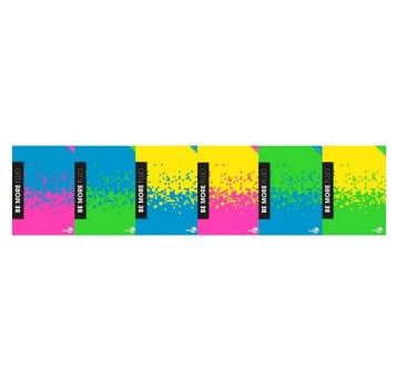 BE MORE ZESZYT A4/96K FLUO KRATKA 100G 9496 A'10
