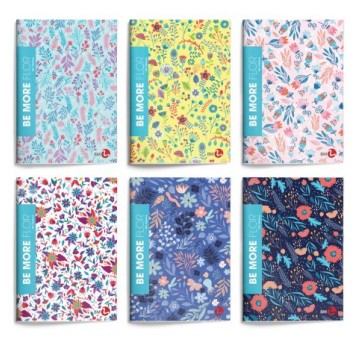 BE MORE ZESZYT A4 FLOR LINIA 96 STRON 100 G. 2589