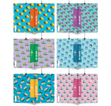 BE MORE ZESZYT A4 POP KRATKA 96 STRON 100G A'10