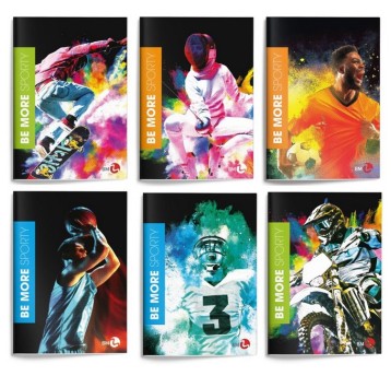 BE MORE ZESZYT A4 SPORTY KRATKA 72 STR. 100G. 4034