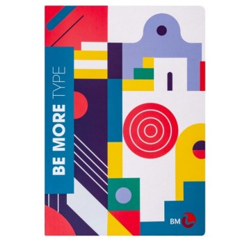 BE MORE ZESZYT A4 TYPE KRATKA 72 STRONY 100 G.