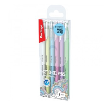 BERLINGO ZESTAW 6 DŁUGOP ŻELOWYCH PASTEL 5128