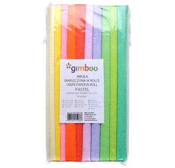 BIBUŁA GMBOO MARSZCZONA 25X200 KRÓTKA MIX(10) 2866