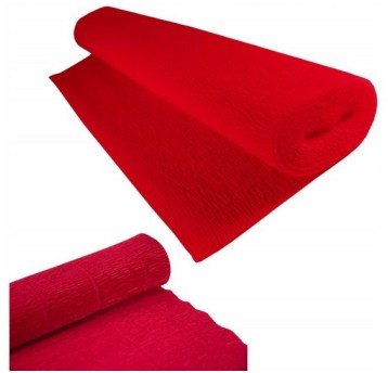 BIBUŁA KREPINA 50x250CM 180GR 580 CZERWONA 8004