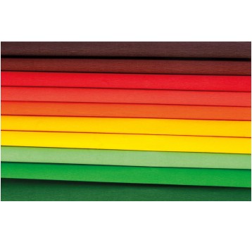 Bibuła marszczona 25 x200cm - JESIEŃ - MIX 10 kolo