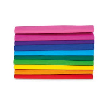 BIBUŁA MARSZCZONA 25 x200cm TĘCZA MIX10 KOL 0989