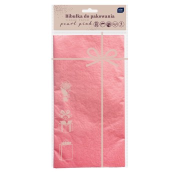 BIBUŁKA DO PAKOW. PREZEN 50X70CM PEREŁKA RÓŻ 5592