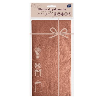 BIBUŁKA DO PAKOW PREZEN 50X70CM ROSE GOLD 5608