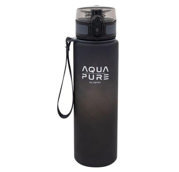 BIDON AQUA PURE BY ASTRA 600ML SZARO CZARNY 3468