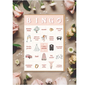 BINGO kartka ślubna 3310