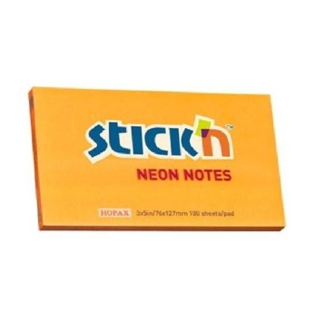 BLOCZEK SAMOP. 127X76MM POMARAŃCZOWY NEON 1168