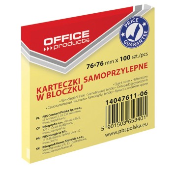 BLOCZEK SAMOPRZYLEPNY OFFICE PRODUCT 76X76 A'12