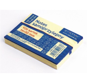 BLOCZEK SAMOPRZYLEPNY ŻÓŁTY 50X75/100K A'12 0636