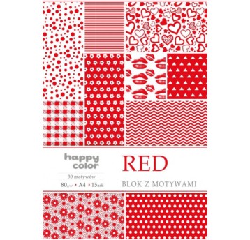 BLOK A4/15ARK RED 80G/M2 4329