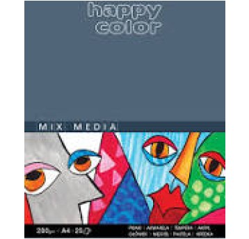 BLOK A4/25K MIX MEDIA AR 200G HAPPY COLOR 7828 A'5