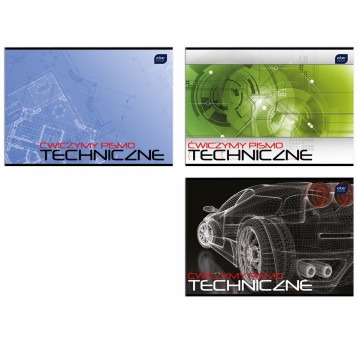 BLOK ĆWICZYMY PISMO TECHNICZNE A4 a'10 0040