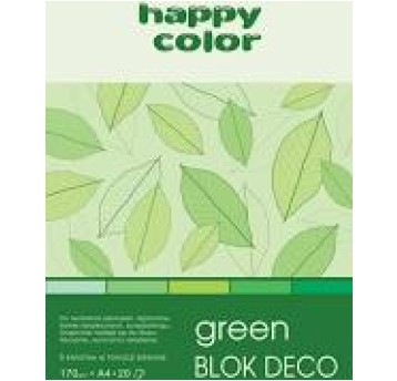 BLOK DECO GREEN A4/20 170G 5 KOLORÓW 4889 A'5