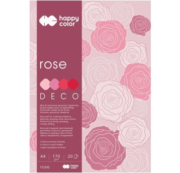 BLOK DECO ROSE A4/20 170G 4 KOLORY 4902 A'5