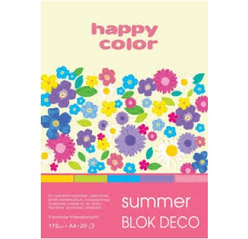 Blok Deco Summer A4/20K, 170g, 5 kol. 0682