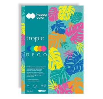 Blok Deco TROPIC 170 g/m2, A4/20K., 5 KOL 8336