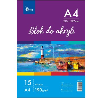 BLOK DO AKRYLI A4 190G/M2 15ARK. A'10 0741