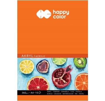 BLOK DO AKRYLU ART A4/10K 360G HAPPY COLOR 9522