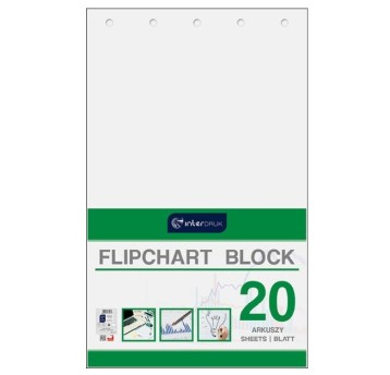 BLOK DO FLIPCHARTÓW 20 GŁADKI 640X1000 4475