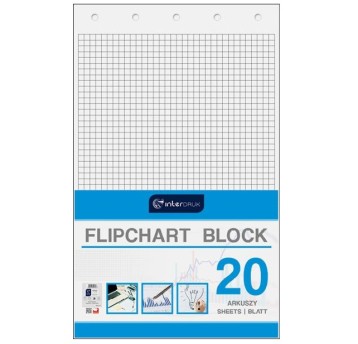 BLOK DO FLIPCHARTÓW 20 KRATA 640X1000 2796