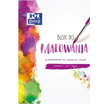 BLOK DO MALOWANIA A3/20K BIAŁY OXF. A'10 400093196