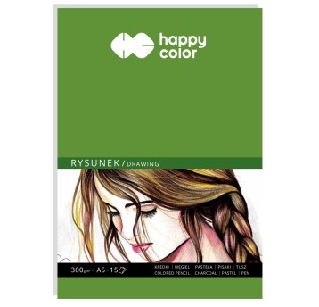 Blok do rysunku, Art, A5, 15 ark, 300g, Happy Col