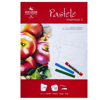 BLOK INSPIRACJE 3 PASTELE A4 20 ARK 220G