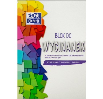 BLOK KOLOR OXFORD A4/10+5K 100G WYCINANKA 7589A'20