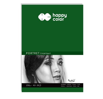 Blok PORTRET, Art., A3/20K 250g, Happy Color
