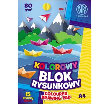 BLOK RYS. A4/15K KOLOR W MASIE ASTRAPAP A'10 1105