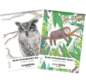 BLOK RYS. A4/20K BIAŁY CREATINIO 400176663 A'20