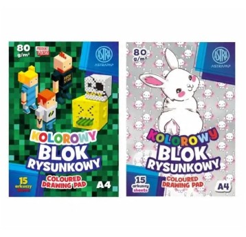 BLOK RYS.KOL. BARW. W MASIE ASTRAPAP A4/15 80 A'10