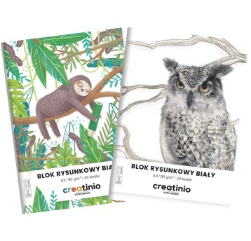 BLOK RYSUNK. A3/20K BIAŁY CREATINIO A'10 400176664