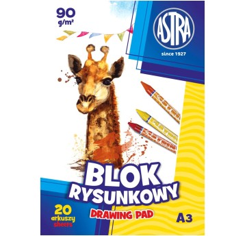 BLOK RYSUNKOWY A3/10K BIAŁY ASTRA 100G A'10 2570
