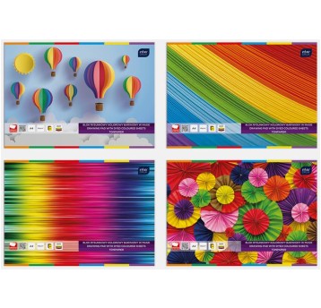 BLOK RYSUNKOWY A4/20 KOLOR BARW. W MASIE A'10 0020