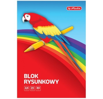 BLOK RYSUNKOWY A4 20K 80G BIAŁY 3663
